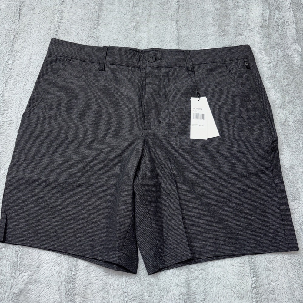 DKNY Charcoal Textured Performance Casual Short Size 36 NWT‎ DKSH2050